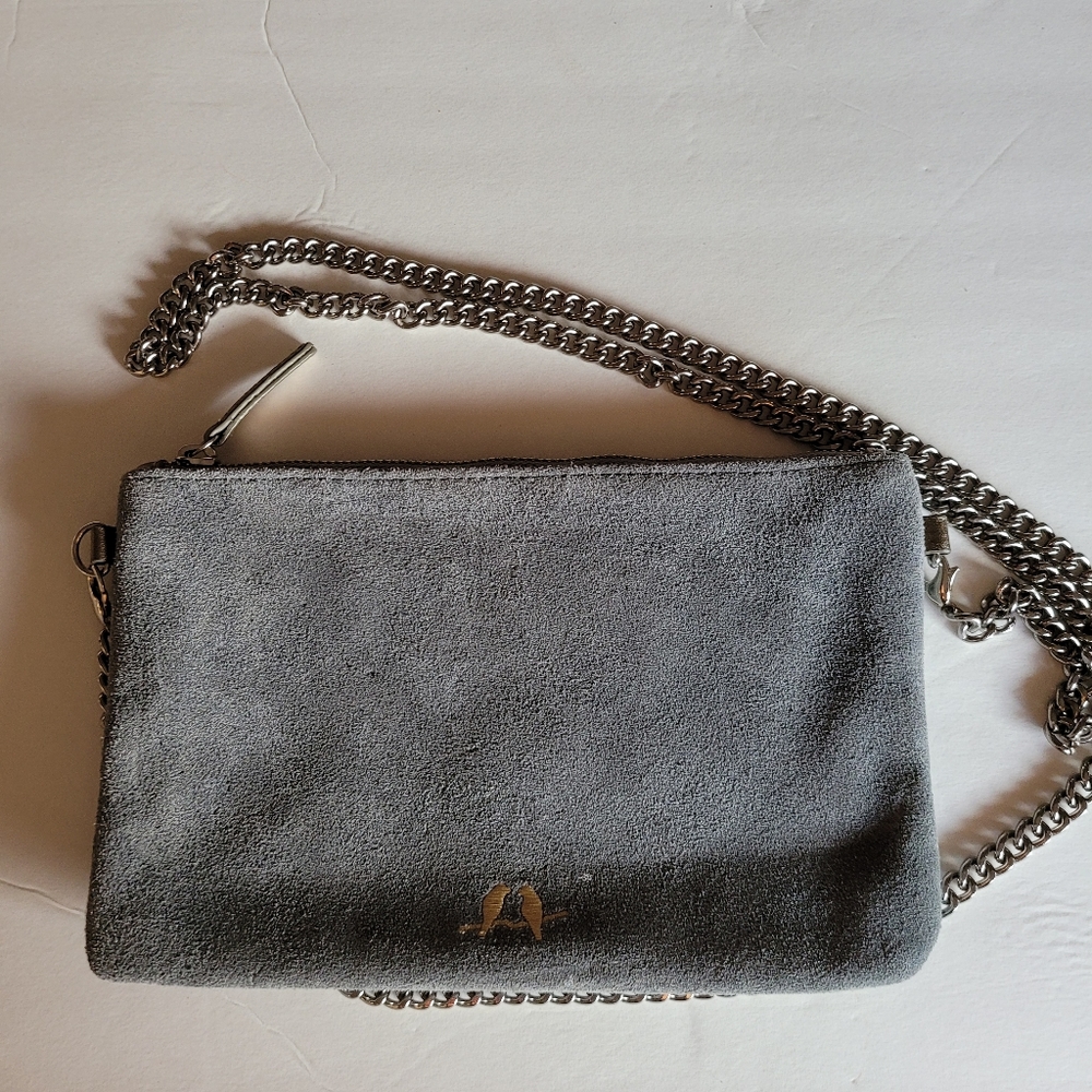 Blue Suede Crossbody
